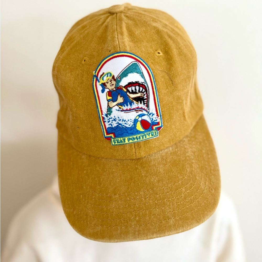 Linden Stay Positive patched Cap - Mustard
